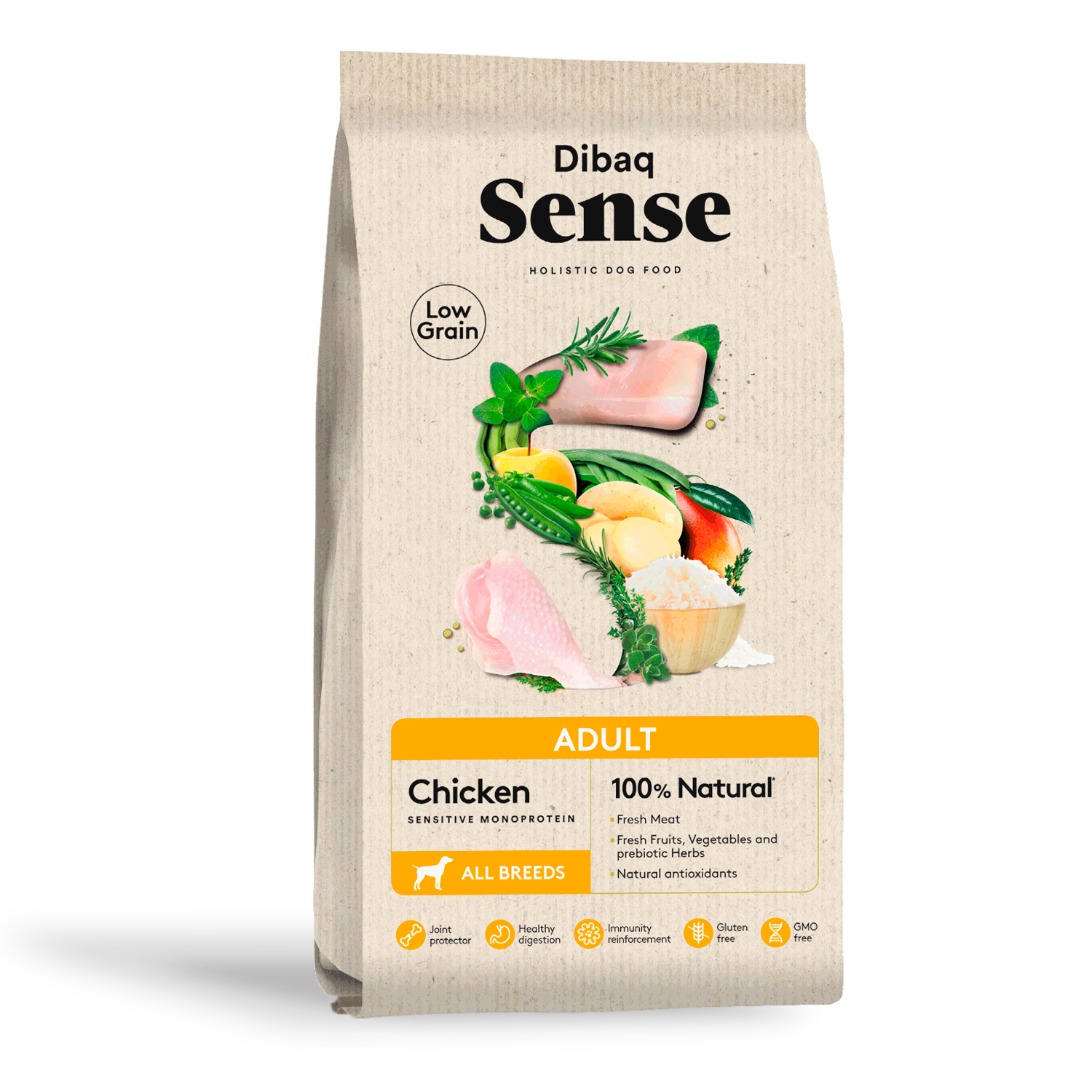 Dibaq Sense Low Grain Pollo Adulto Formato 12 Kg