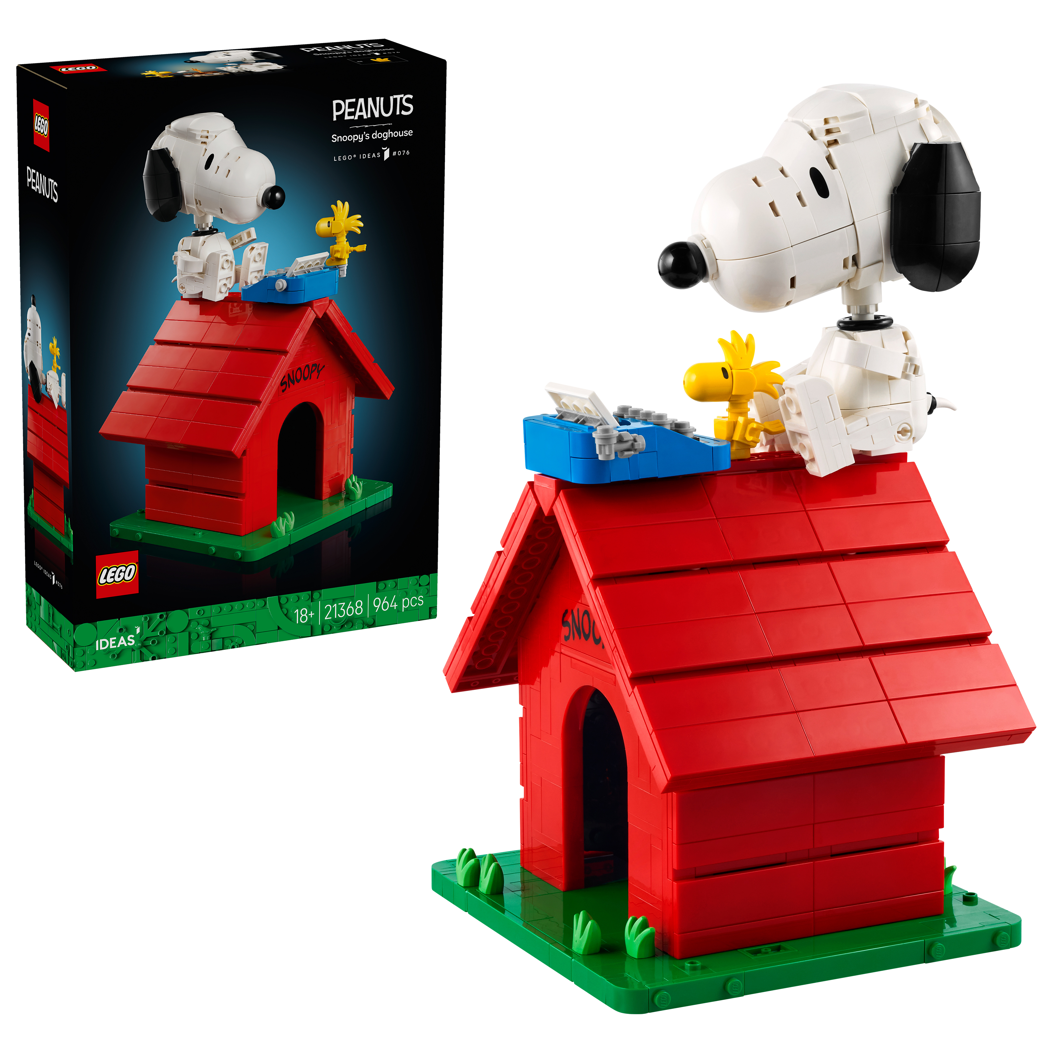 (PREVENTA) LEGO® 21368 Ideas Peanuts: La Caseta de Snoopy - Maqueta para Adultos