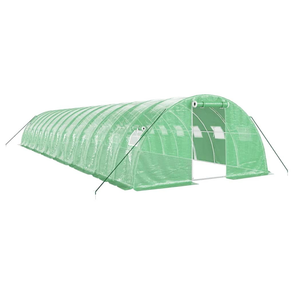 vidaXL Invernadero con estructura de acero verde Multitalles