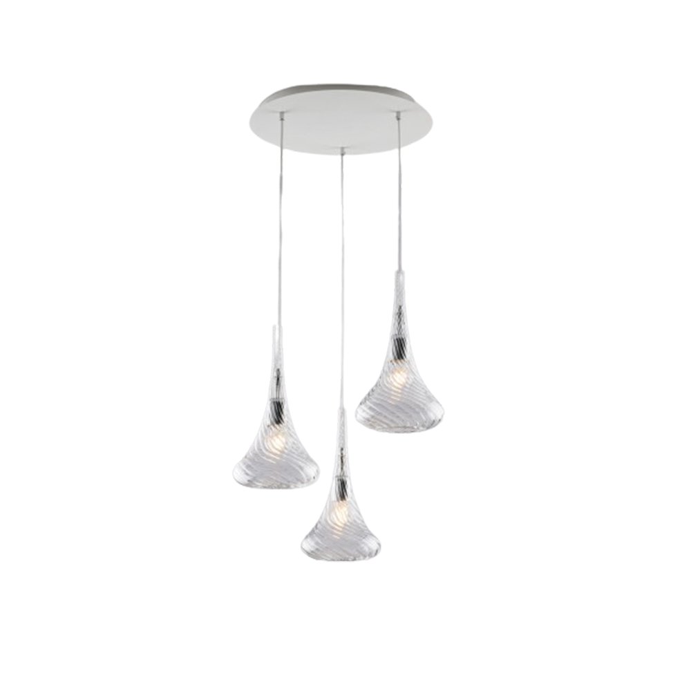 Lámpara Contemporánea Némesis transparent 3 Luces E27