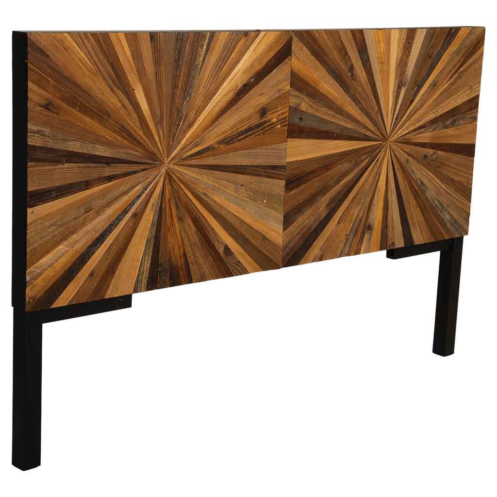 Wonderlust Deco - Cabecero de madera recuperada marrón 160x7x100h cm Marrón 160x7x100h cm