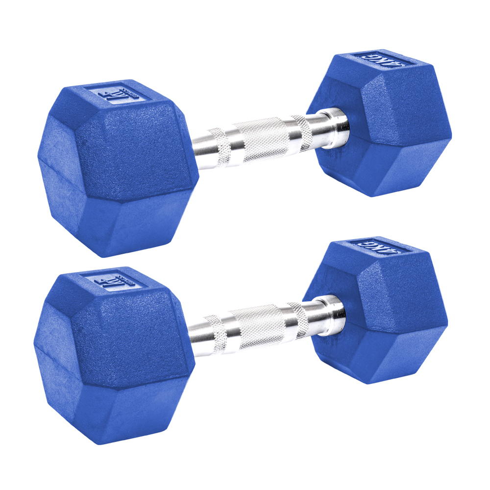 KRF The New Urban Concept Pesa Hexagonal de Caucho Set De 2 Uds Fit Krf Home - Mayor Durabilidad