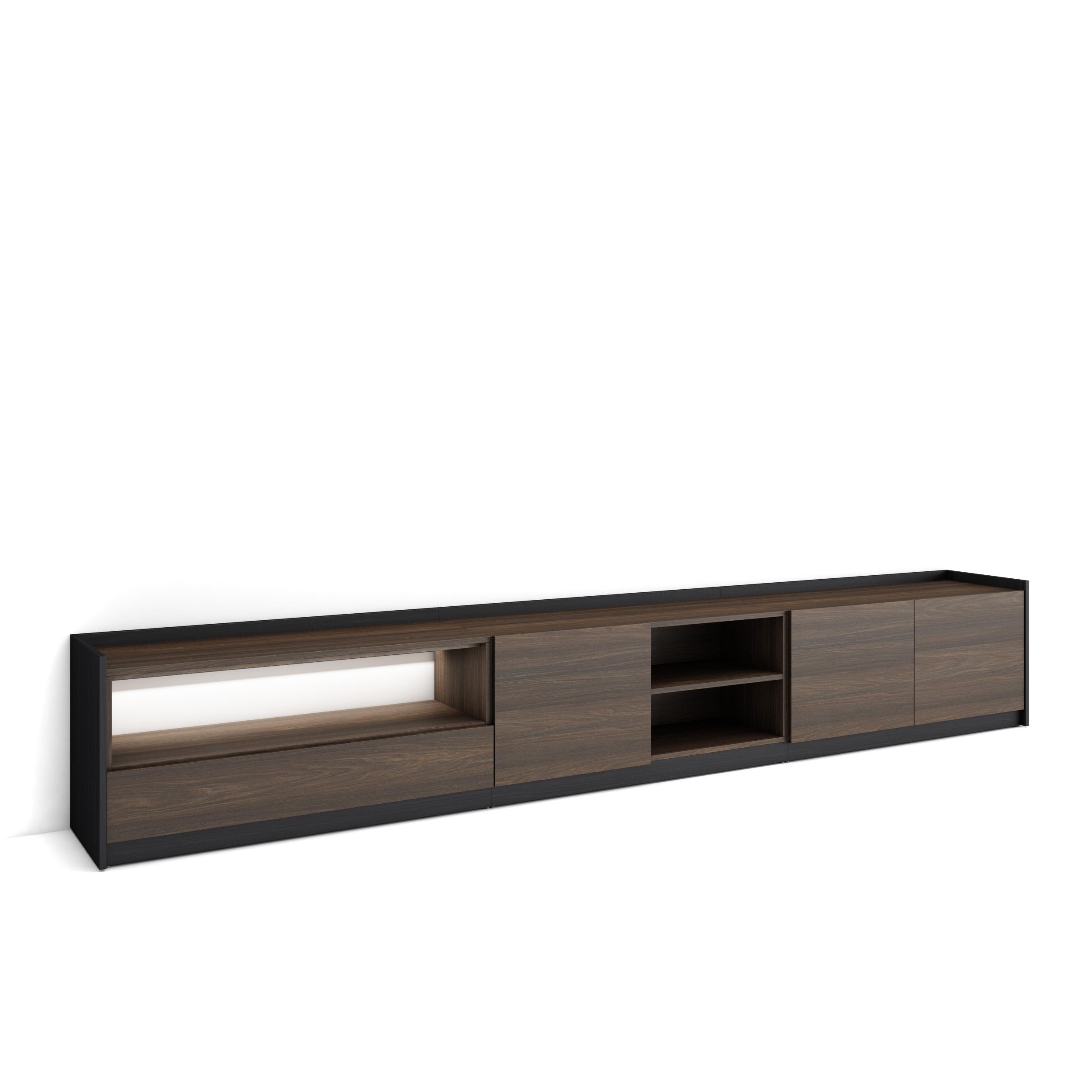 Mueble TV, Televisión, 310x37x50cm, Para TV hasta 80", LED