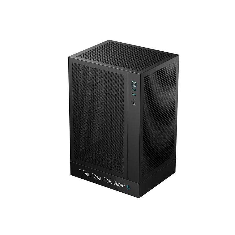 Caja para juegos Deepcool | CH170 DIGITAL | Negra | Mini ITX | Fuente de alimentación incluida | ATX PS2