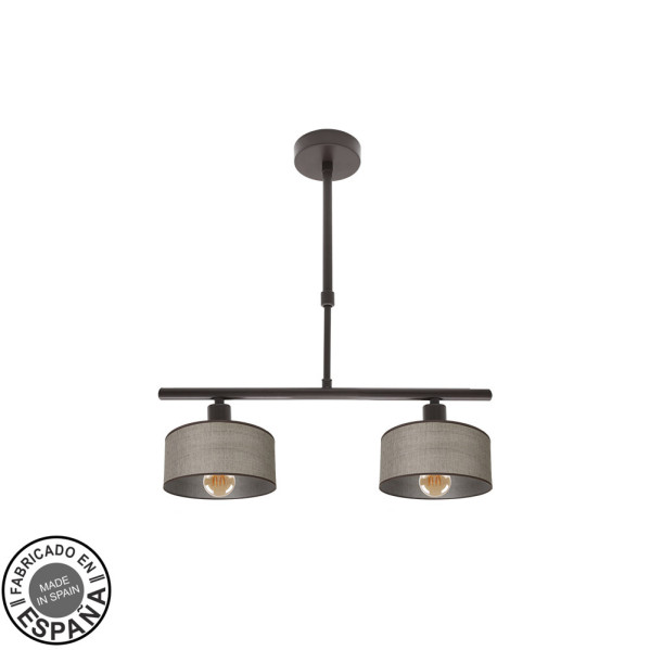 FABRILAMP Lampara Gilda 2xe14 Marron Regx43x14 Cm