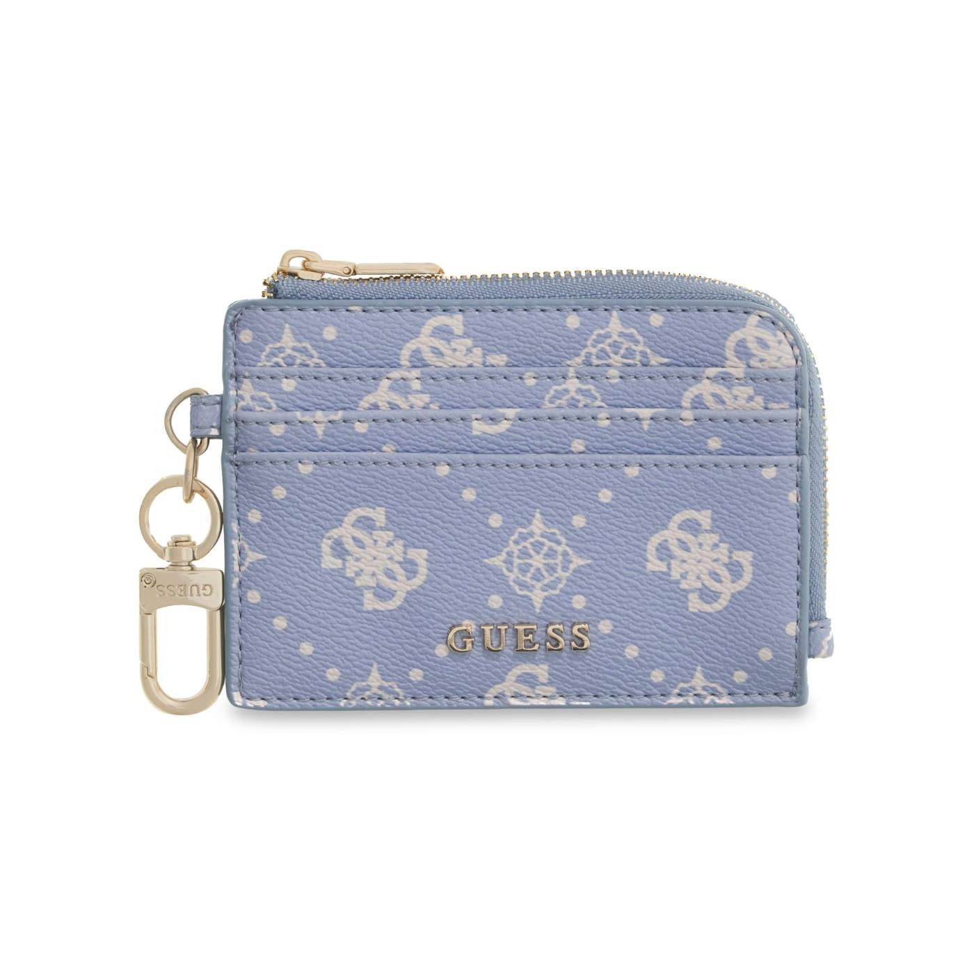 Monedero Guess Ella estampado azul logo para mujer
