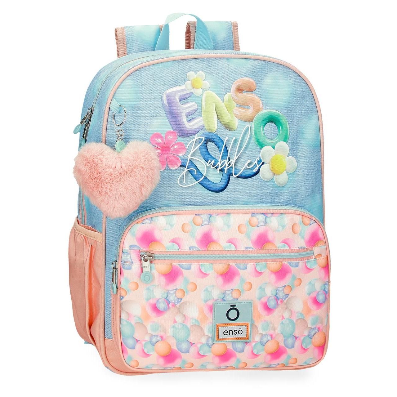 Mochila escolar Enso Bubbles azul claro