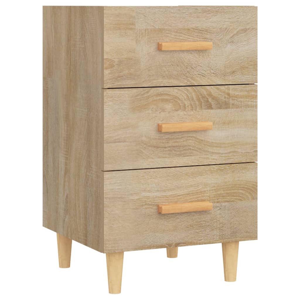 Vidaxl Mesita de Noche Madera de Ingeniería 40x40x66 Cm Blanco