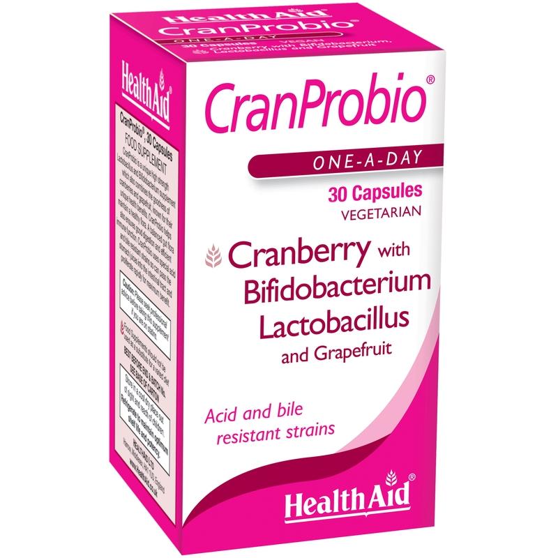 Health Aid Cran Probio 30 Vcaps - Cápsulas Vegetales