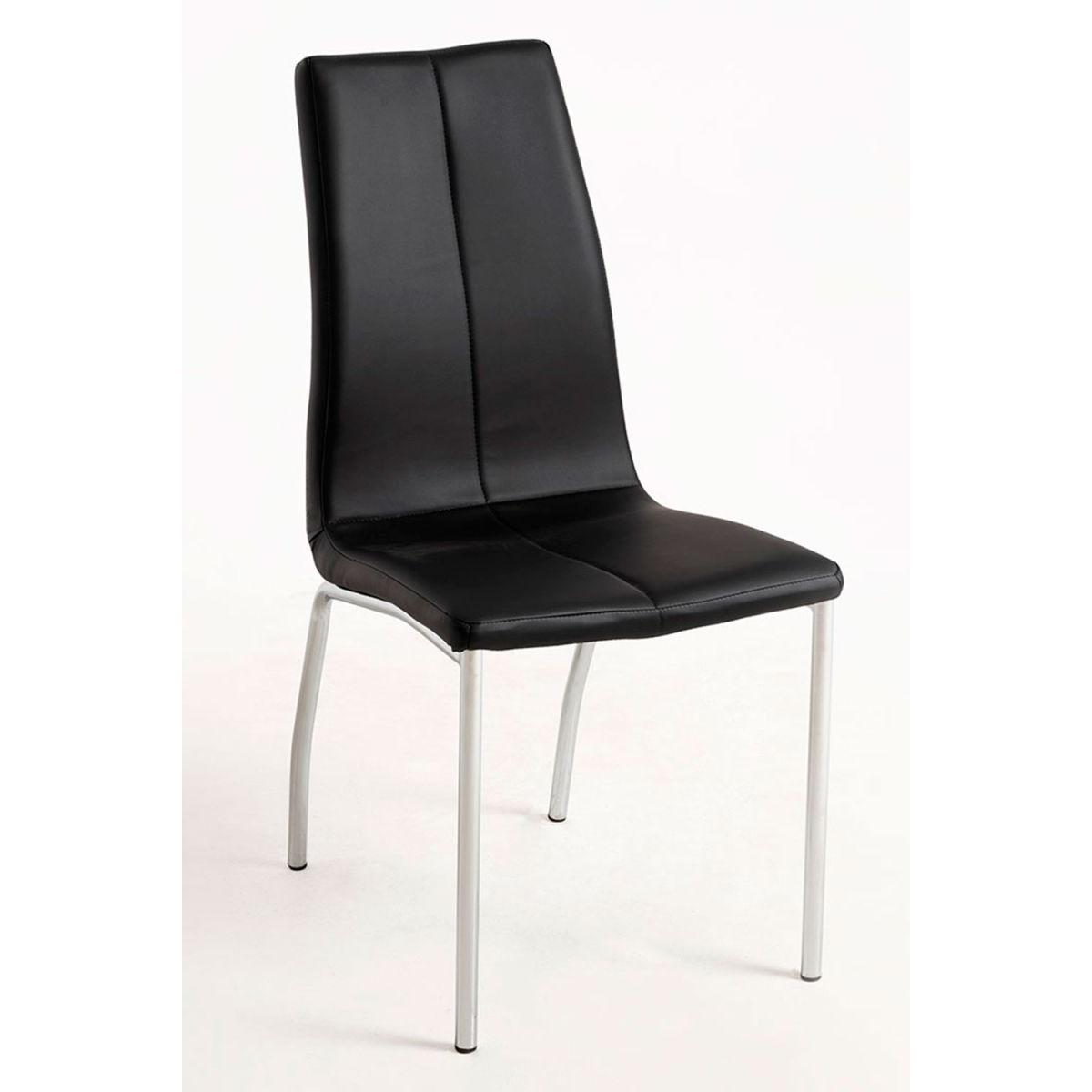 Regalos Miguel - Sillas Comedor - Silla Humi Polipiel - Negro