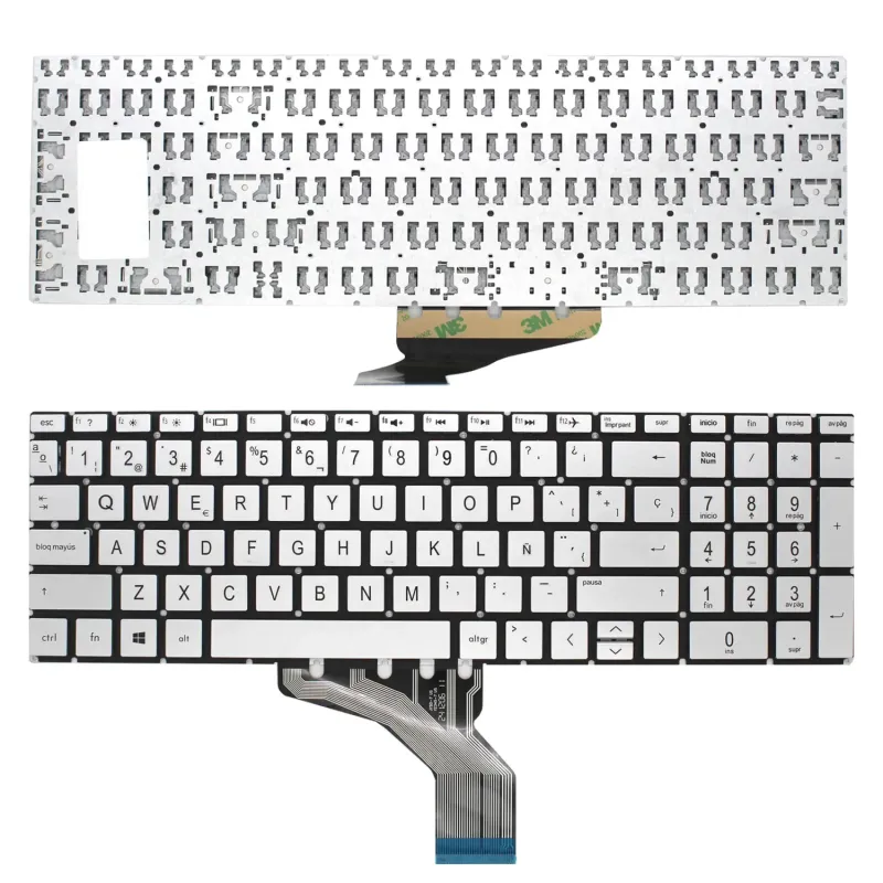 TECLADO PARA PORTÁTIL HP 15-CS 15-CS0025CL 15-CW000 15-CW0027CA 15-CW1063WM PLATA