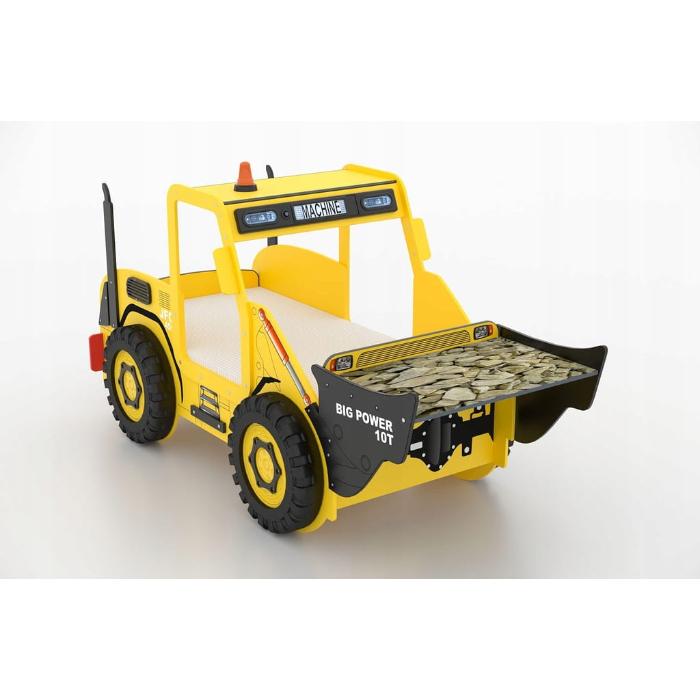 Cama Plastiko com colchão e secretária Digger