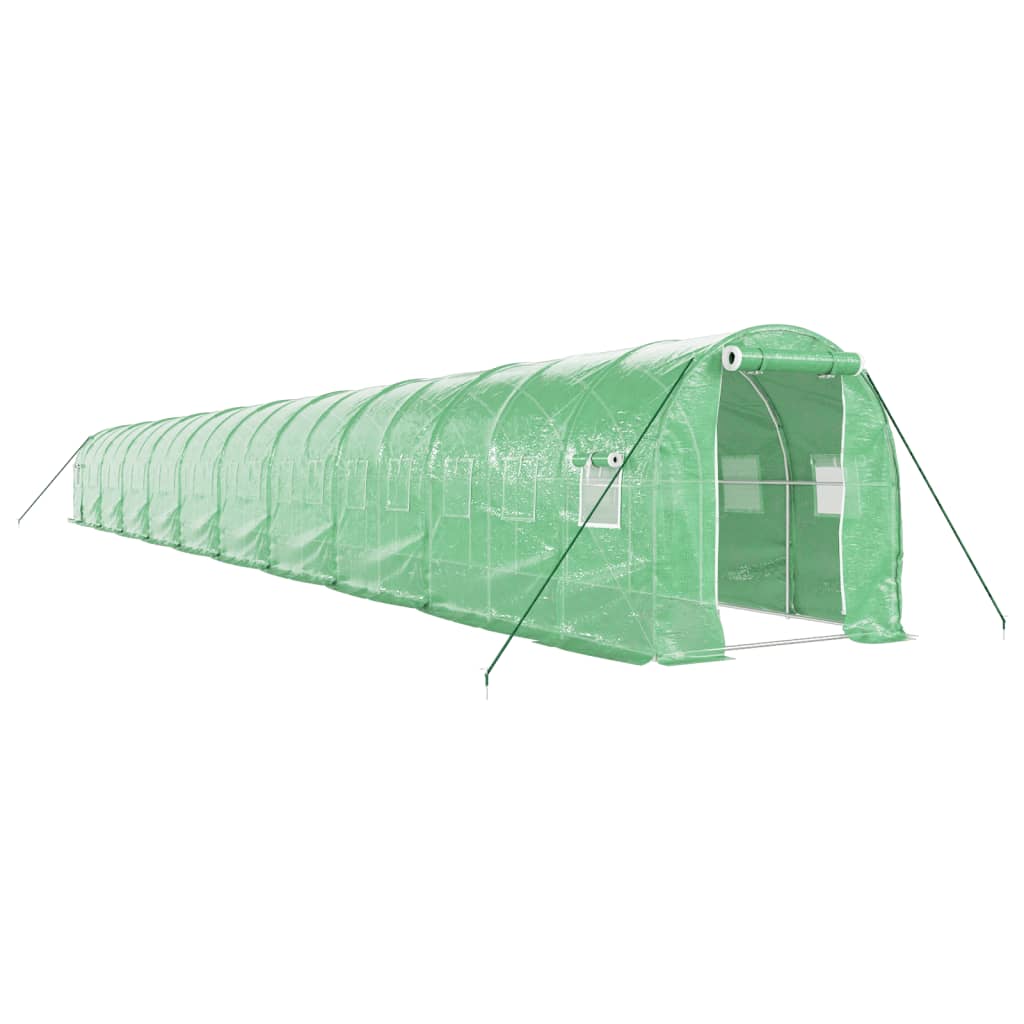 vidaXL Invernadero con estructura de acero verde Multitalles