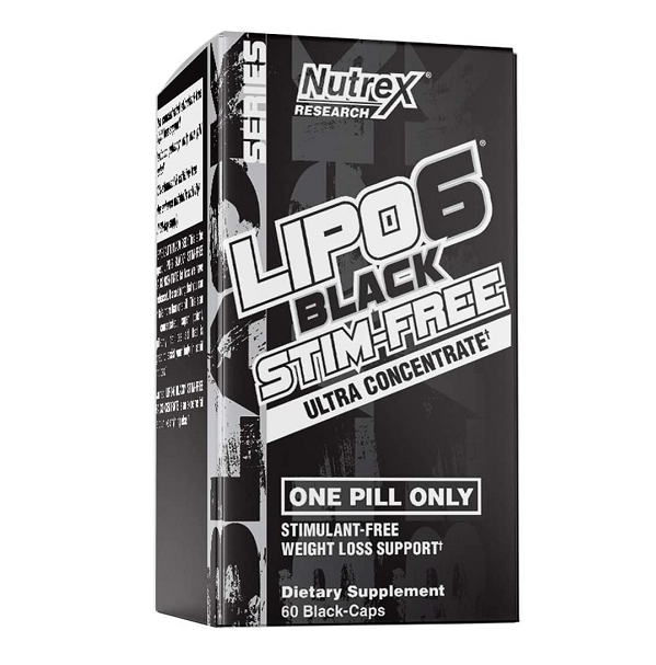 Nutrex Research - Nutrex Research LIPO 6 BLACK STIM FREE 60 Caps - Quemagrasas Sin Estimulantes Potente para Pérdida de Peso