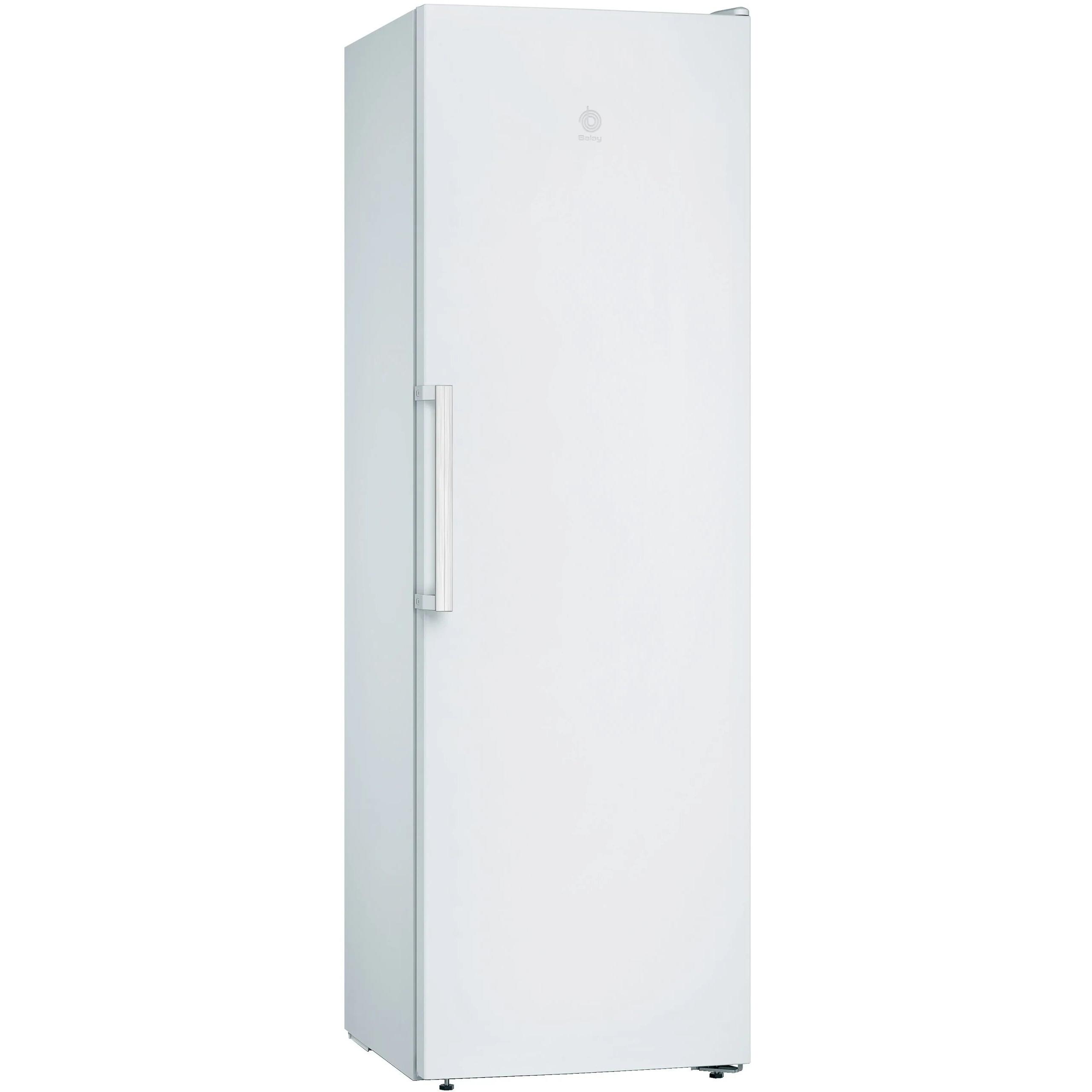 Congelador vertical BALAY 3GFE553WE 242L Alto 186cm x 60cm Clase E Blanco  | Bandejas de cristal, Libre instalación, Tirador FIJO