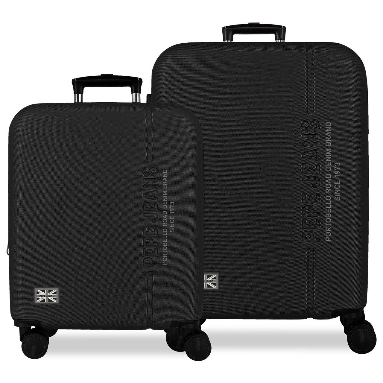 Juego de maletas Pepe Jeans Edward Negro 48x68x27cm