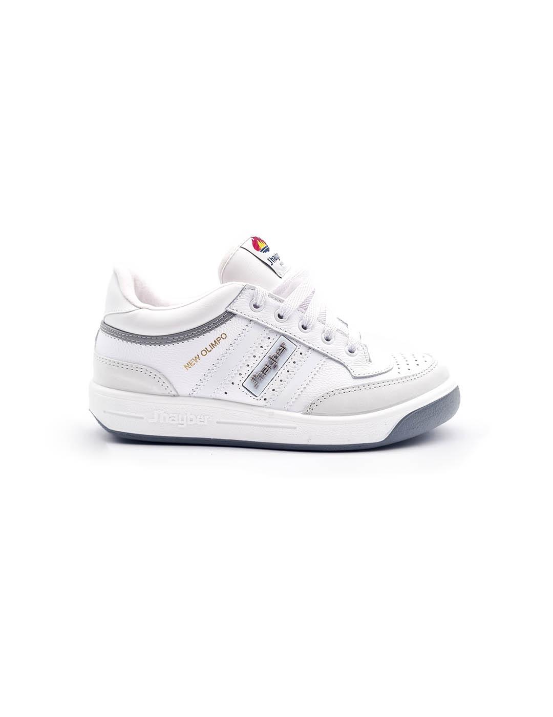 Zapatillas Jhayber New Olimpo Blanco para Hombre - Clásicas, Resistentes y Cómodas