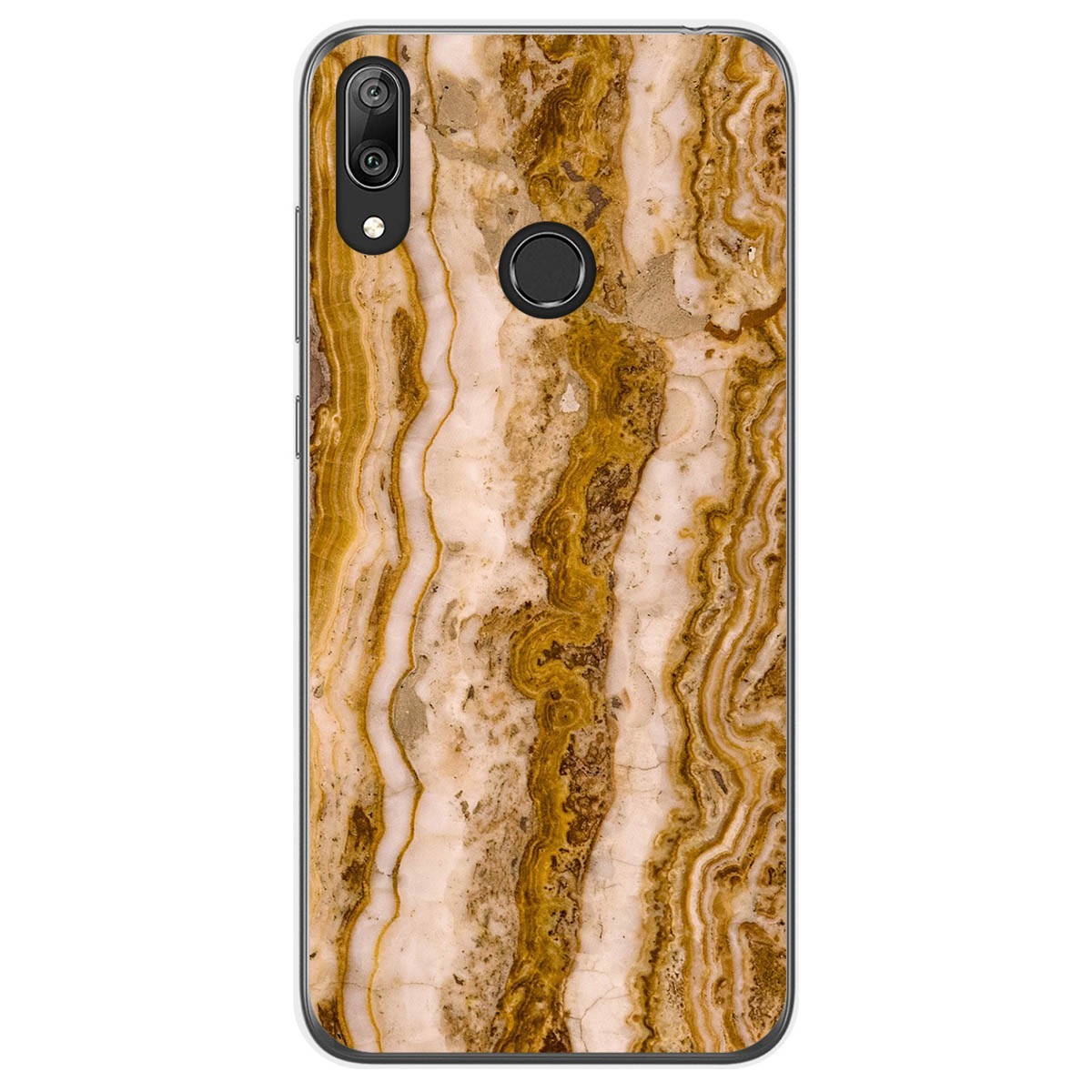 Tumundosmartphone Funda Gel Tpu para Huawei Y7 2019 diseño Mármol 10 Dibujos
