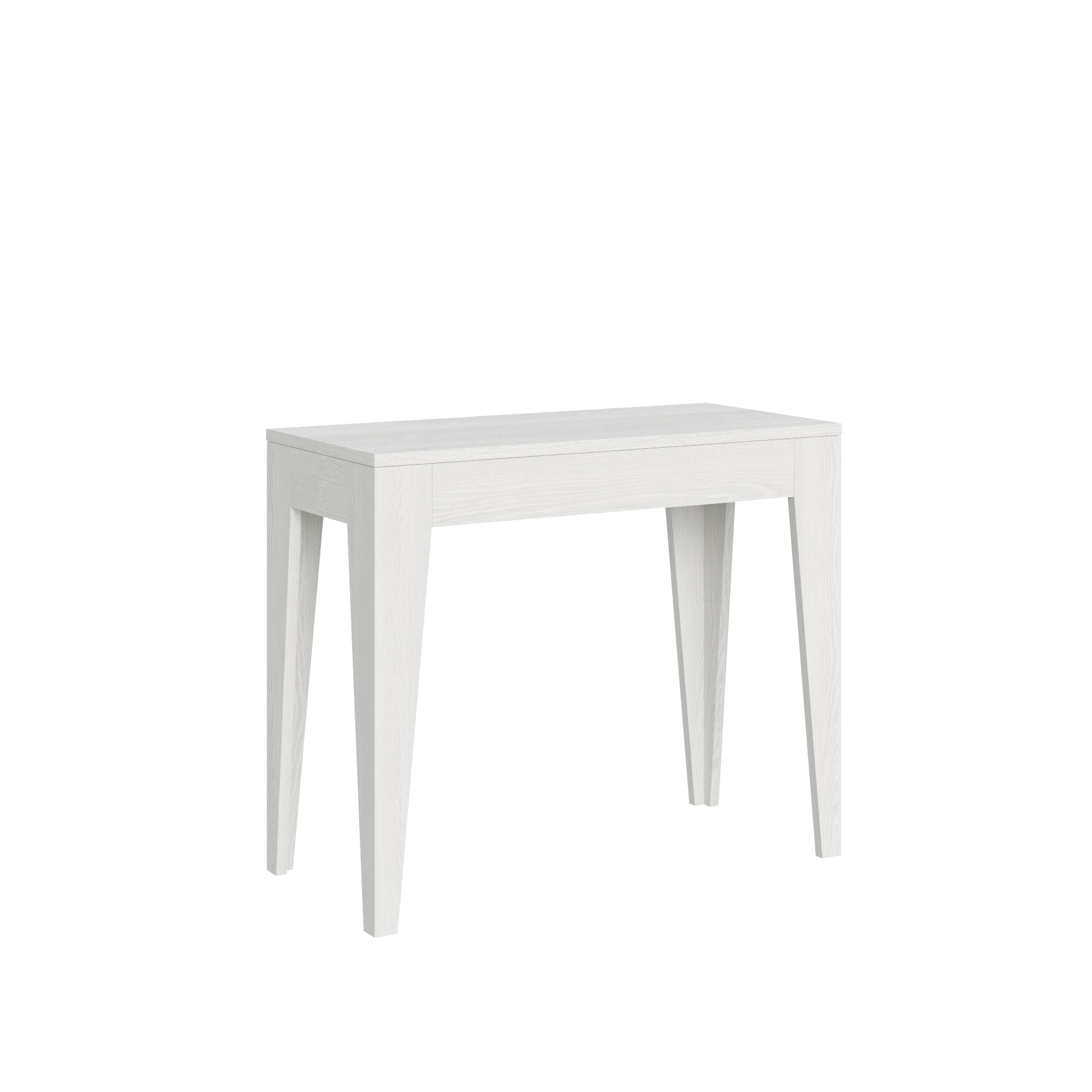 Consola extensible 90x42/198 cm Isotta Pequeña Blanco Fresno - Itamoby