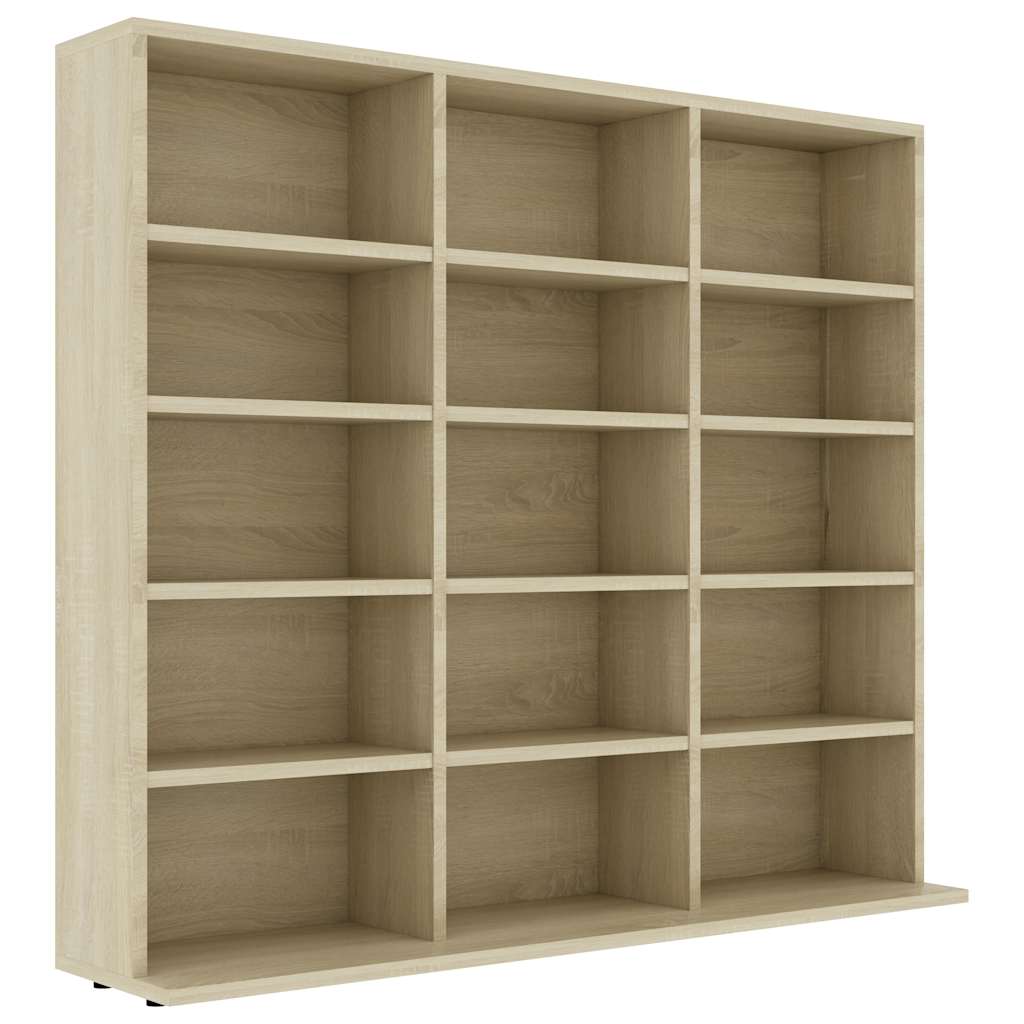 vidaXL Armario para CDs Madera de ingeniería 100x23x89,5 cm