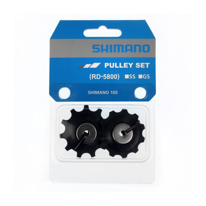 Shimano - Poleas de guía y tensión RD-5800 para reparación de bicicletas de carretera y montaña, compatibles con desviadores Shimano 11 velocidades, piezas de recambio originales