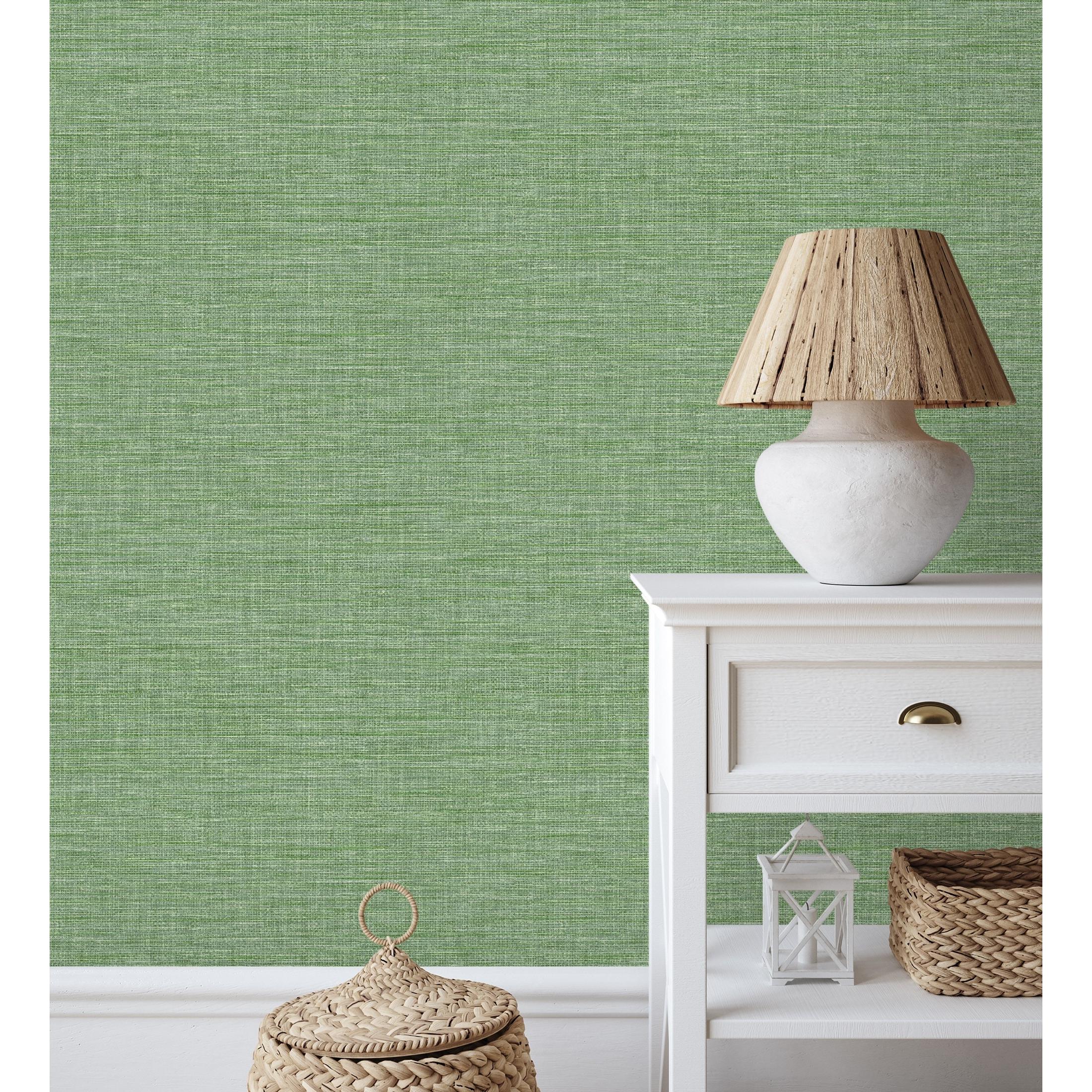 Papel pintado vinílico ecológico efecto fibra vegetal tejida teñida con textura en relieve - Soho Fabric 682340 de GAULAN - Rollo de 10 m x 0,52 m