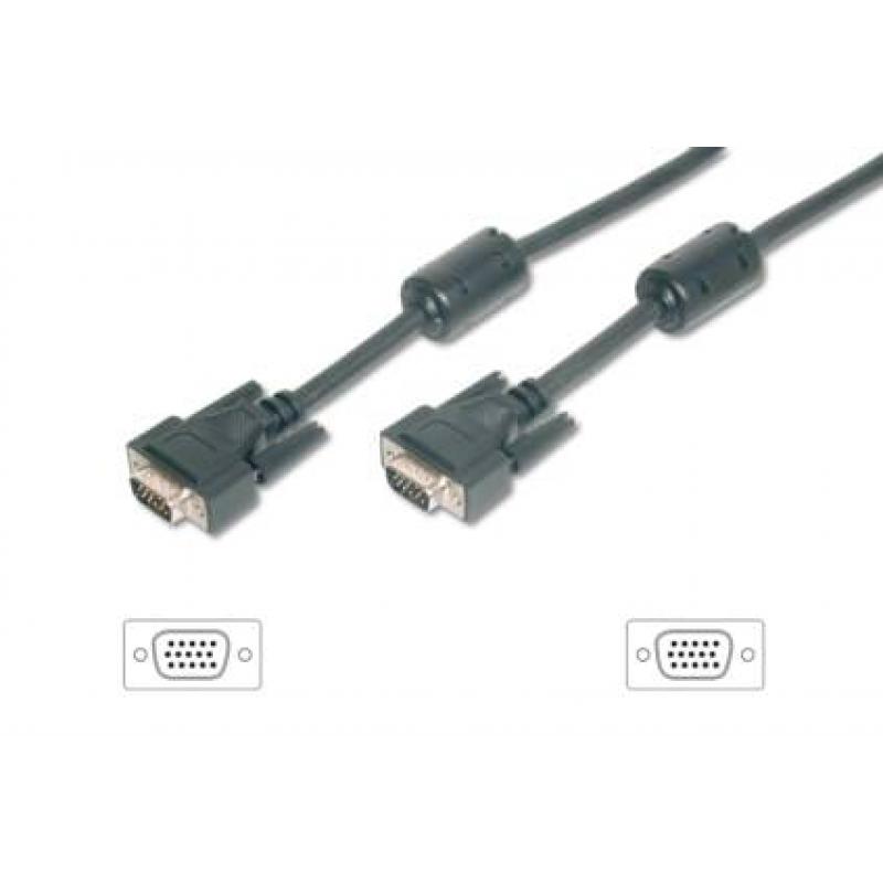 Cable VGA (HD15), M/M, 20m, Equip
