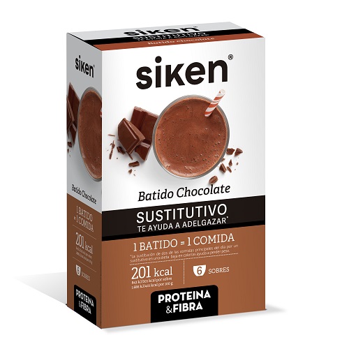 Siken Sustitutivo Batido Chocolate 6 Sobres