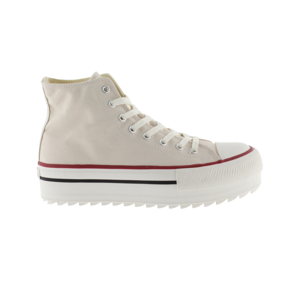 Victoria Tribu Zapatillas abotinadas de lona con sello retro y suela doble en sierra 1061121