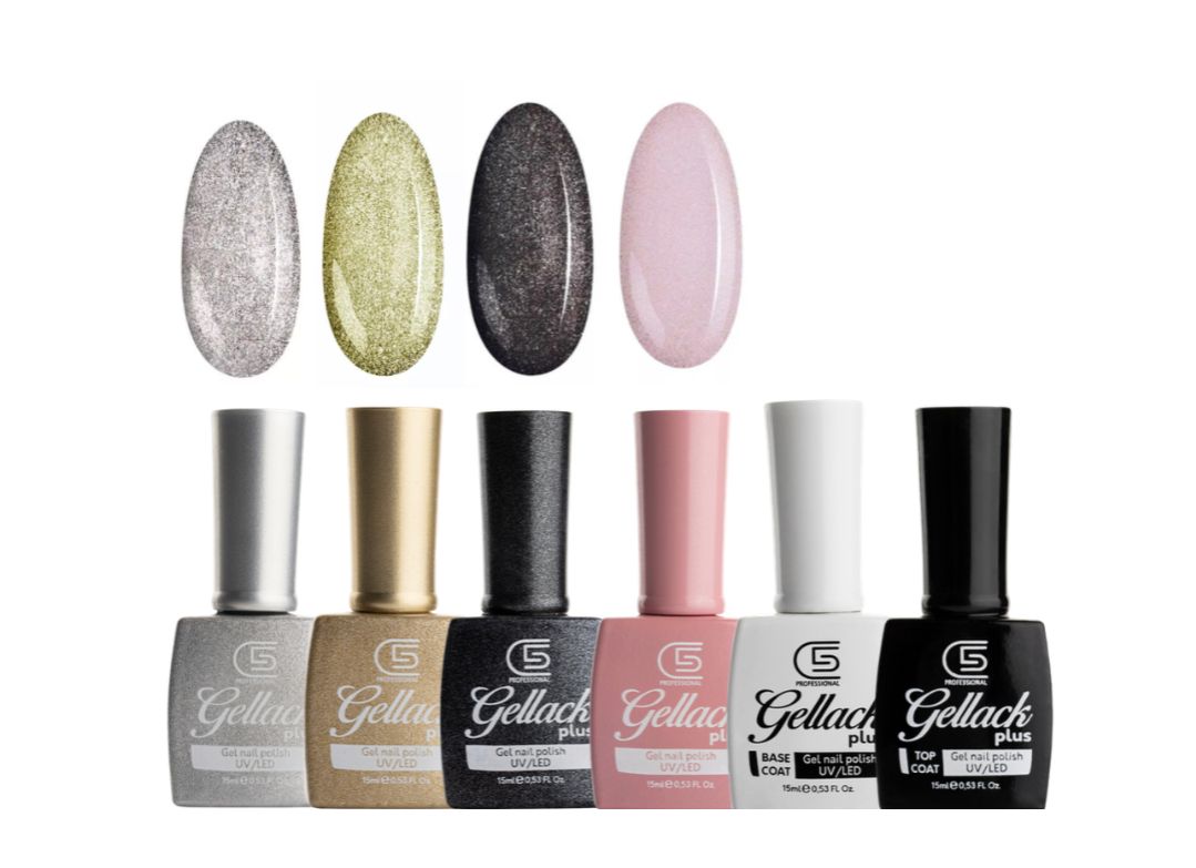 Pack Esmalte semipermanente «Party Glitter» C5 COSMETICS