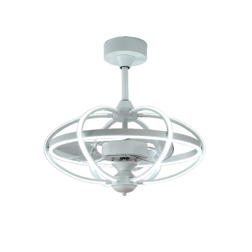 Ventilador de techo 63cm 40W Bastilipo Miami 0586 Luz Motor DC Mando Blanco