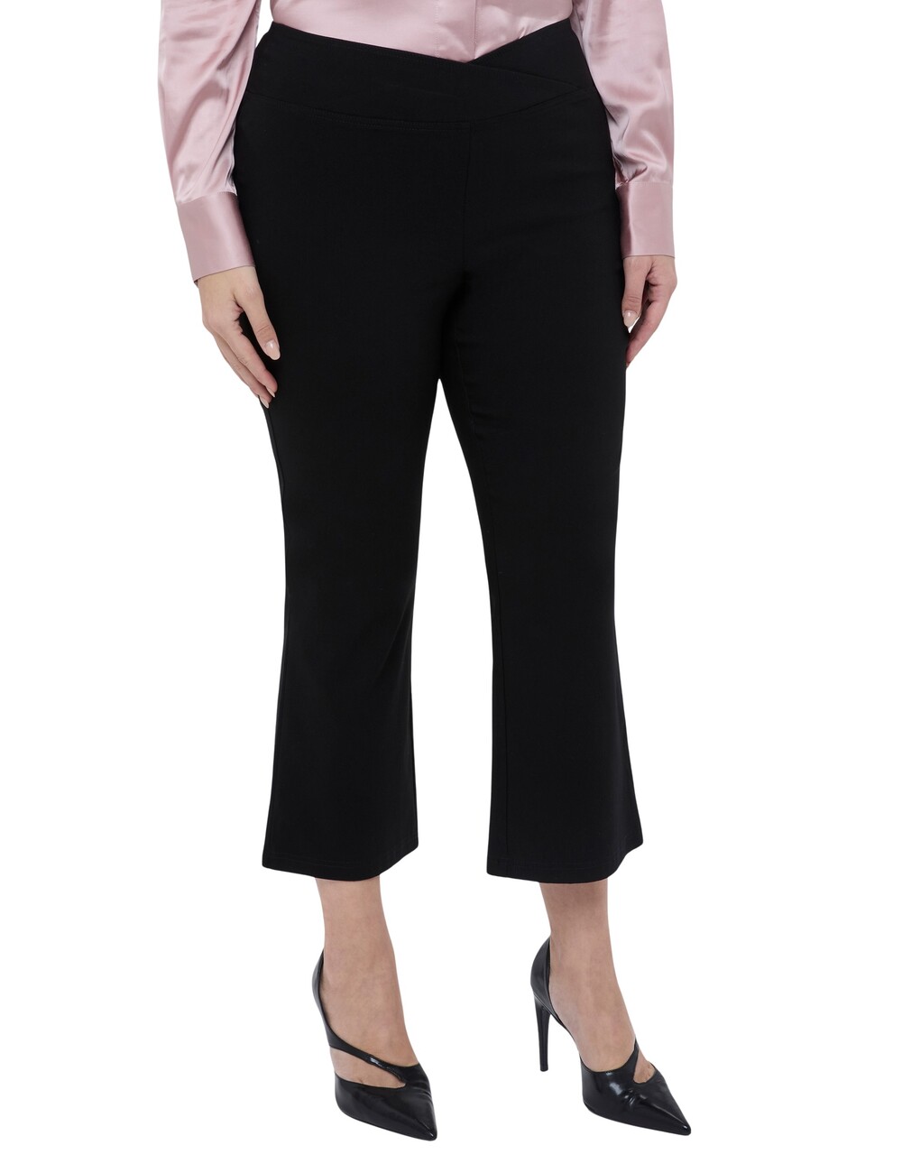 Fiorella Rubino - Pantalones Kick Flare cintura elástica asimétrica