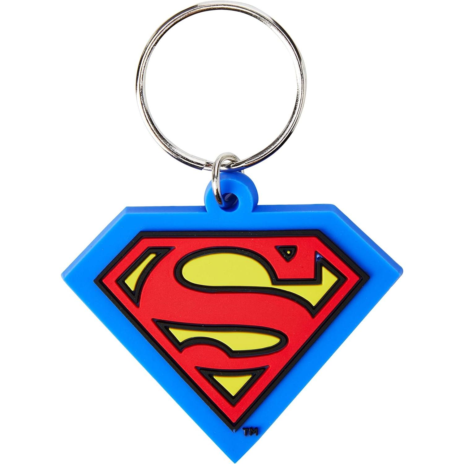 Superman Llavero de Caucho Supermand Shield