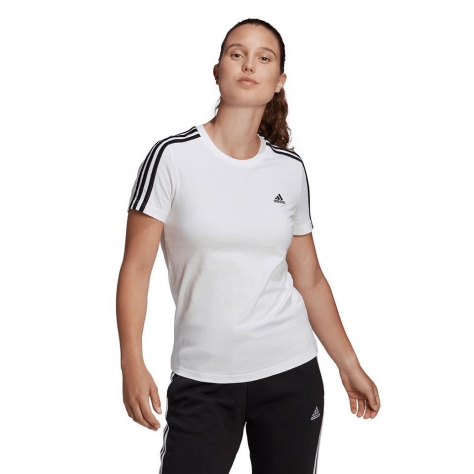 adidas Camiseta Blanca Essentials Bandas