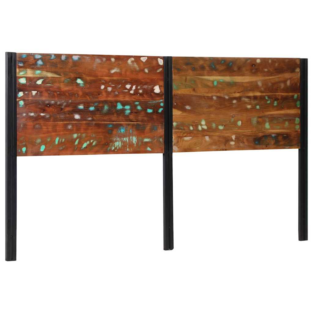 vidaXL Cabecero 180 cm Madera Maciza Reciclada y Hierro