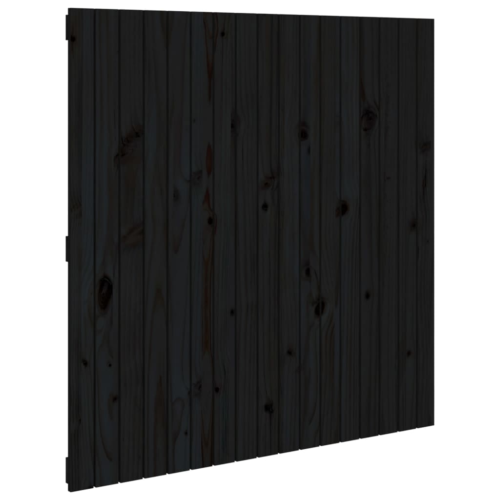 vidaXL Cabecero de cama de pared madera maciza pino 108x3x110cm
