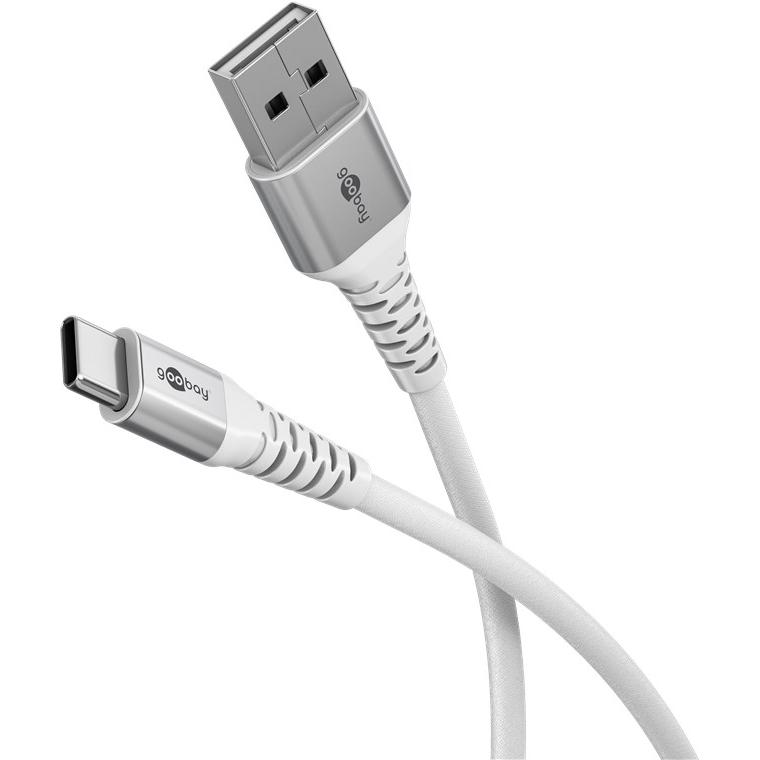 Goobay 74532 cable USB USB 2.0 3 m USB C USB A Blanco