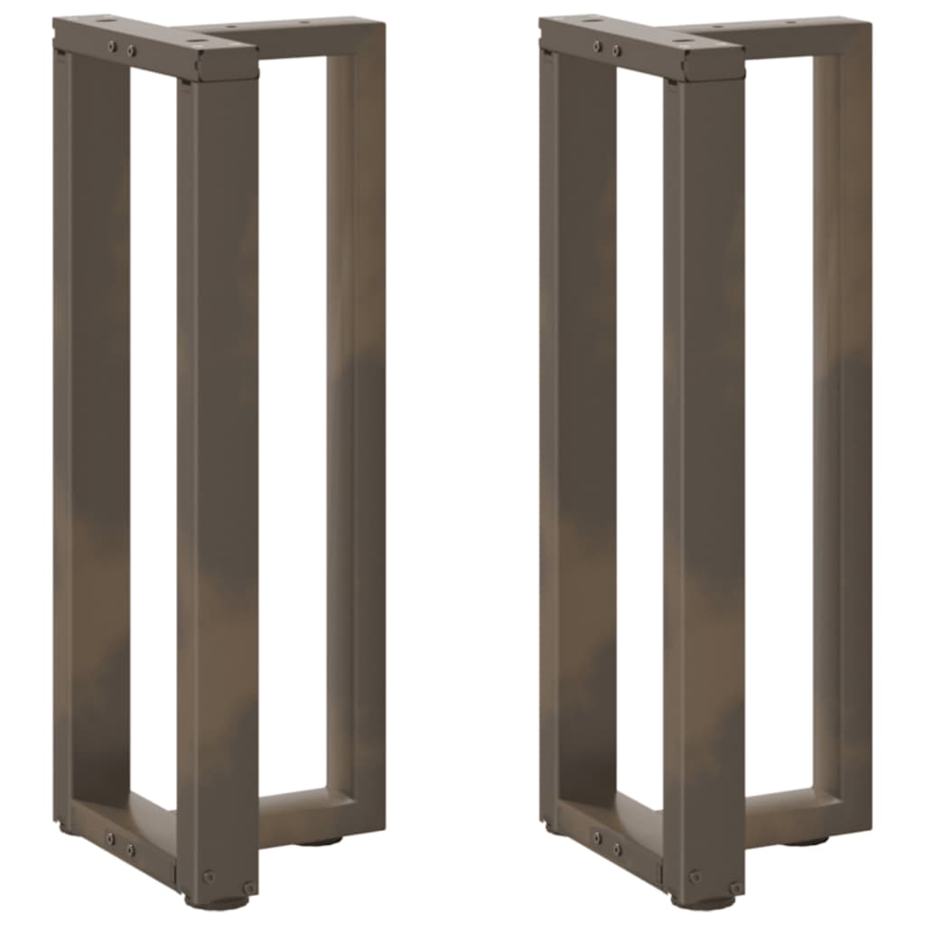 vidaXL Patas para consola en forma de T (2 unidades) 38 x 25 x (72-73) cm, acero