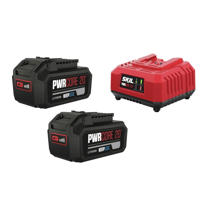 3112BA Cargador +2 X Batería  20V de 4,0Ah