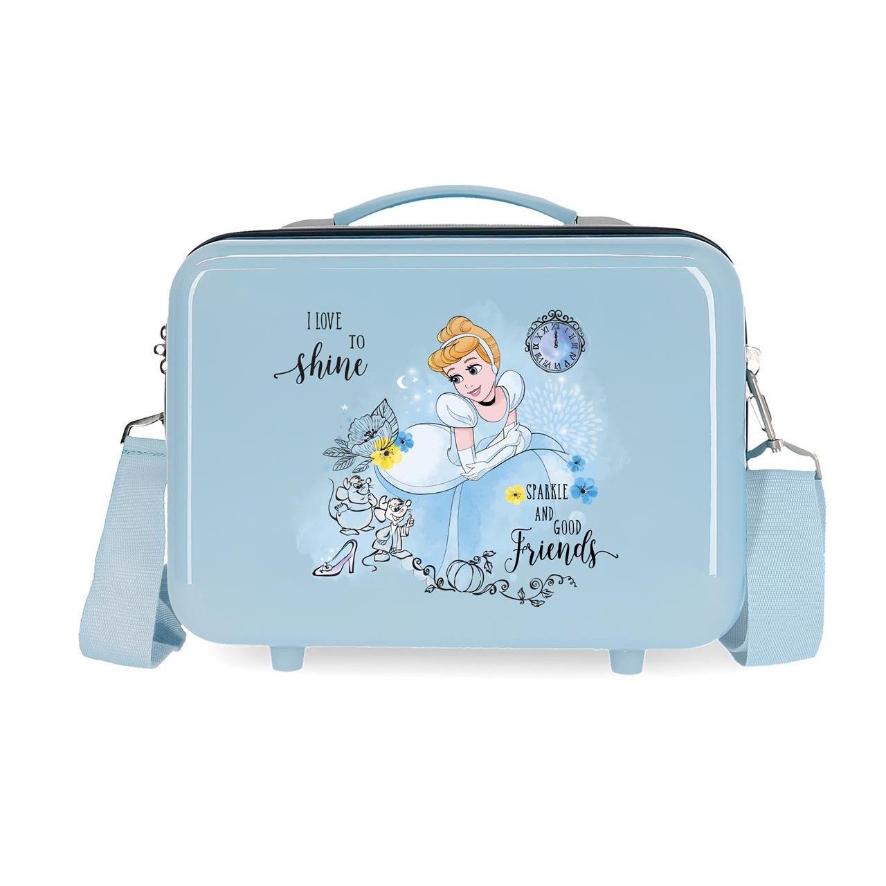 Neceser Abs Disney Princess Celebration Azul Claro 21x29x15cm