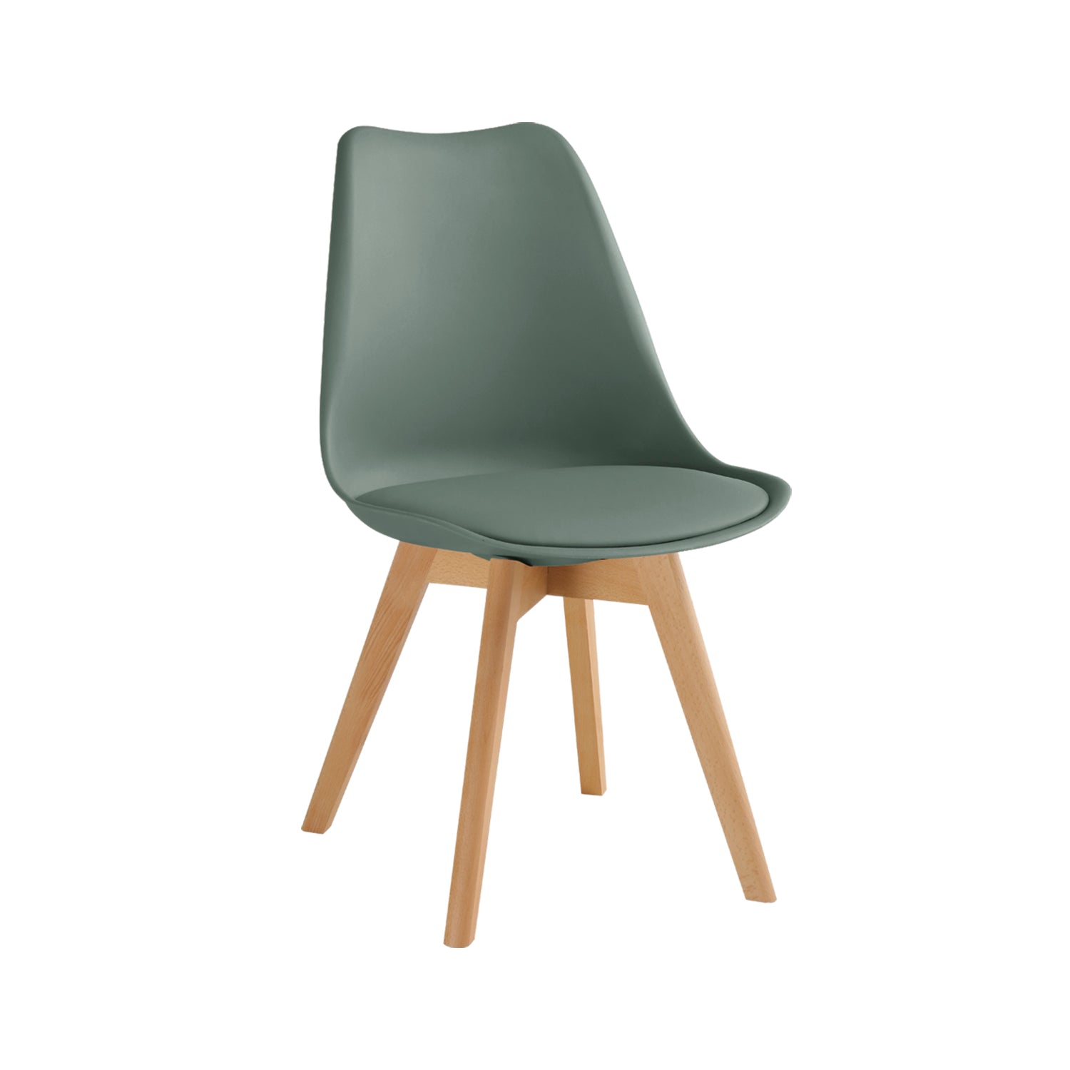 Set de 4 sillas de comedor mavis verde  para hogar moderno mueble de almacenaje  - Homekit