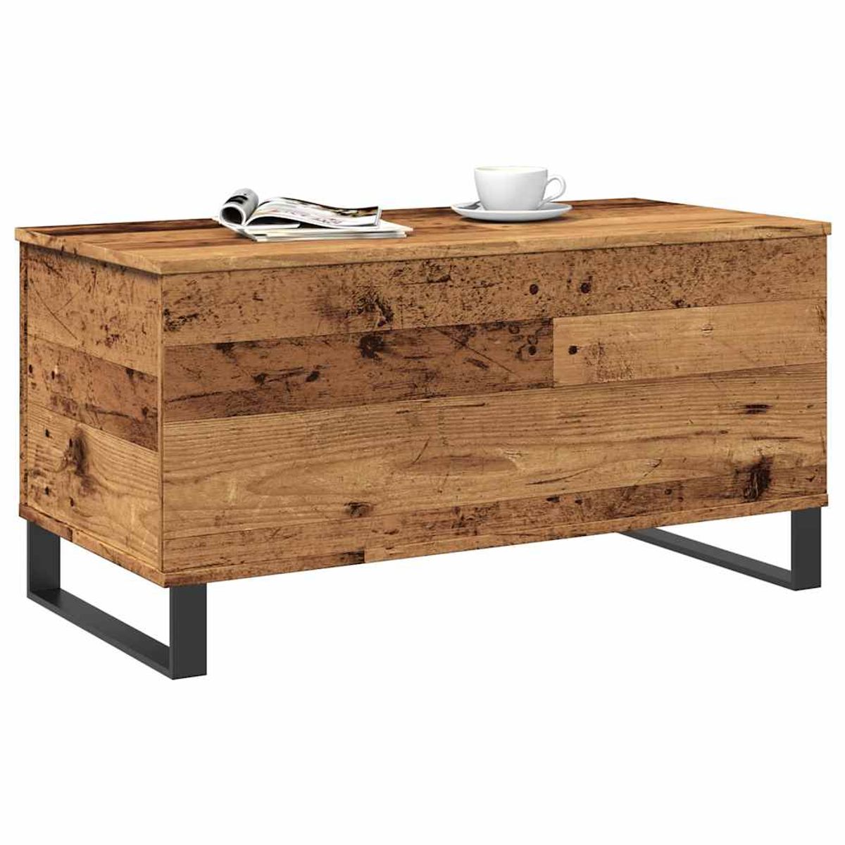 Mesa de centro elevable Centre con almacenamiento 45x90x44,5 cm