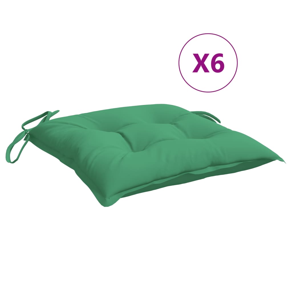 Vidaxl Cojines para Silla 6 Uds Tela Oxford 40x40x7 Cm Color Antracita