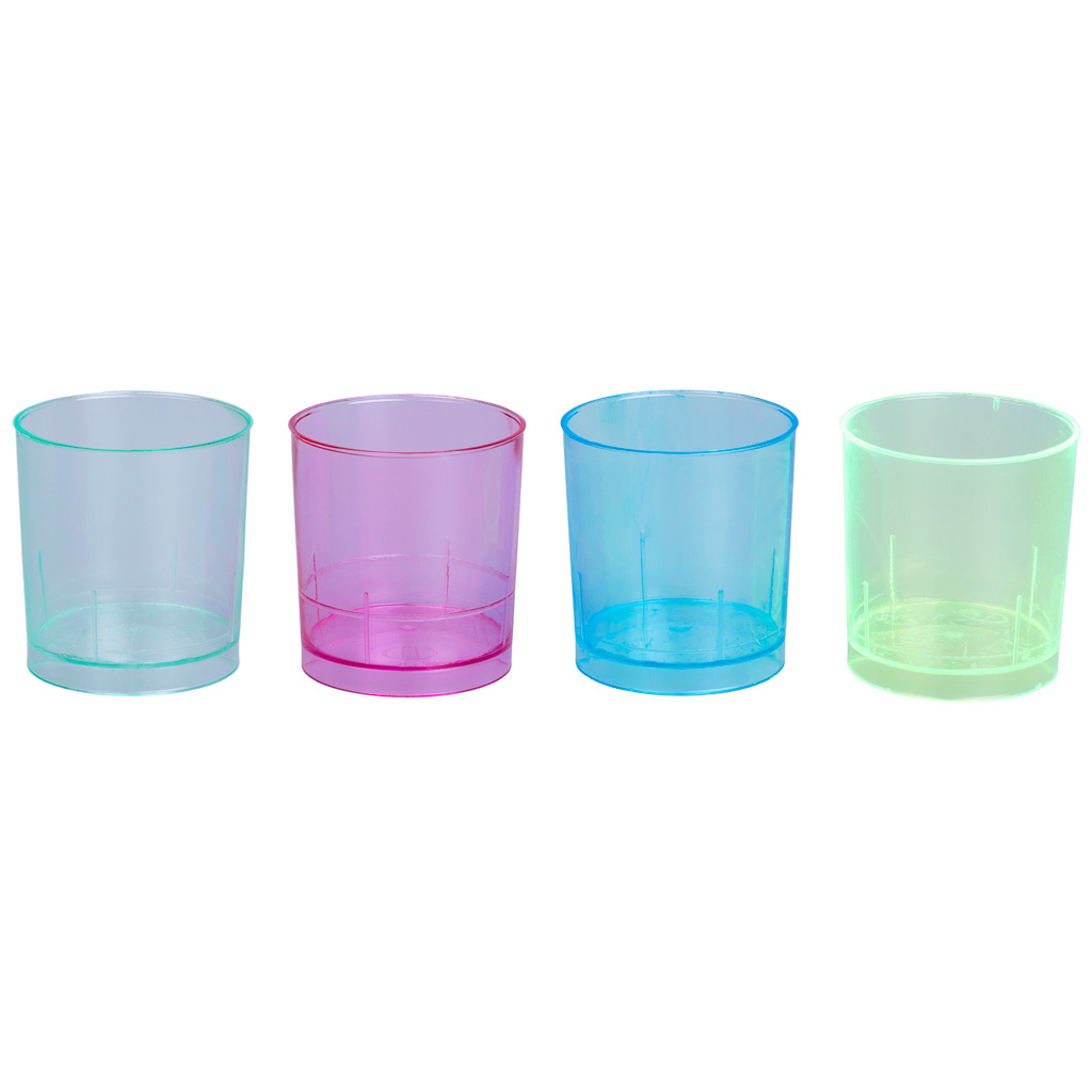 Wonderlust Deco - Vaso chupito color caja de 1000 uds 3,7x4,4x4,1 cm Multicolor 3,7x4,4x4,1 cm