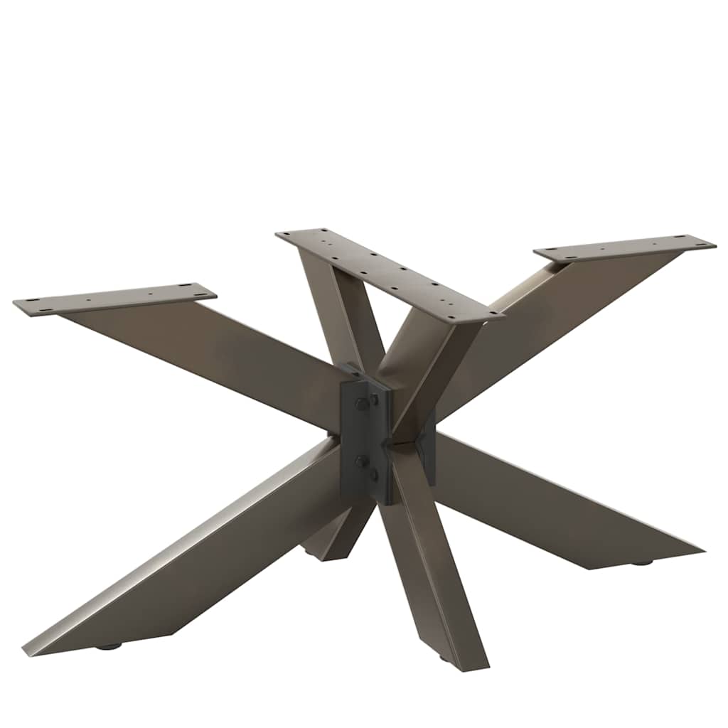 vidaXL Pata para mesa de centro con forma de araña 98 x 58 x (42-43) cm, acero
