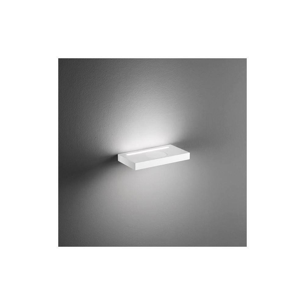 Lámpara de pared LED de pie blanca con base de carga para teléfono móvil Perenz