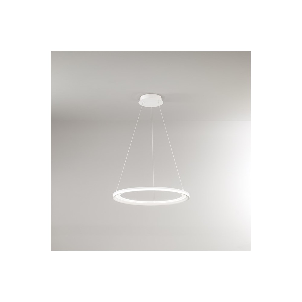 Lámpara colgante LED EDGE 66W blanco mate Perenz