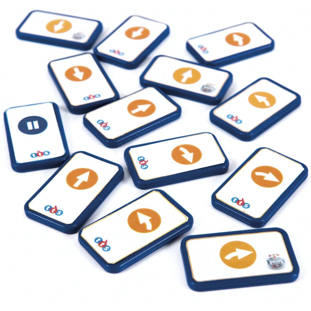 TTS - Juego de fichas TacTiles IT01172 para programación educativa con Blue-Bot y Rugged Robot, 25 piezas táctiles para niños de 6 a 8 años