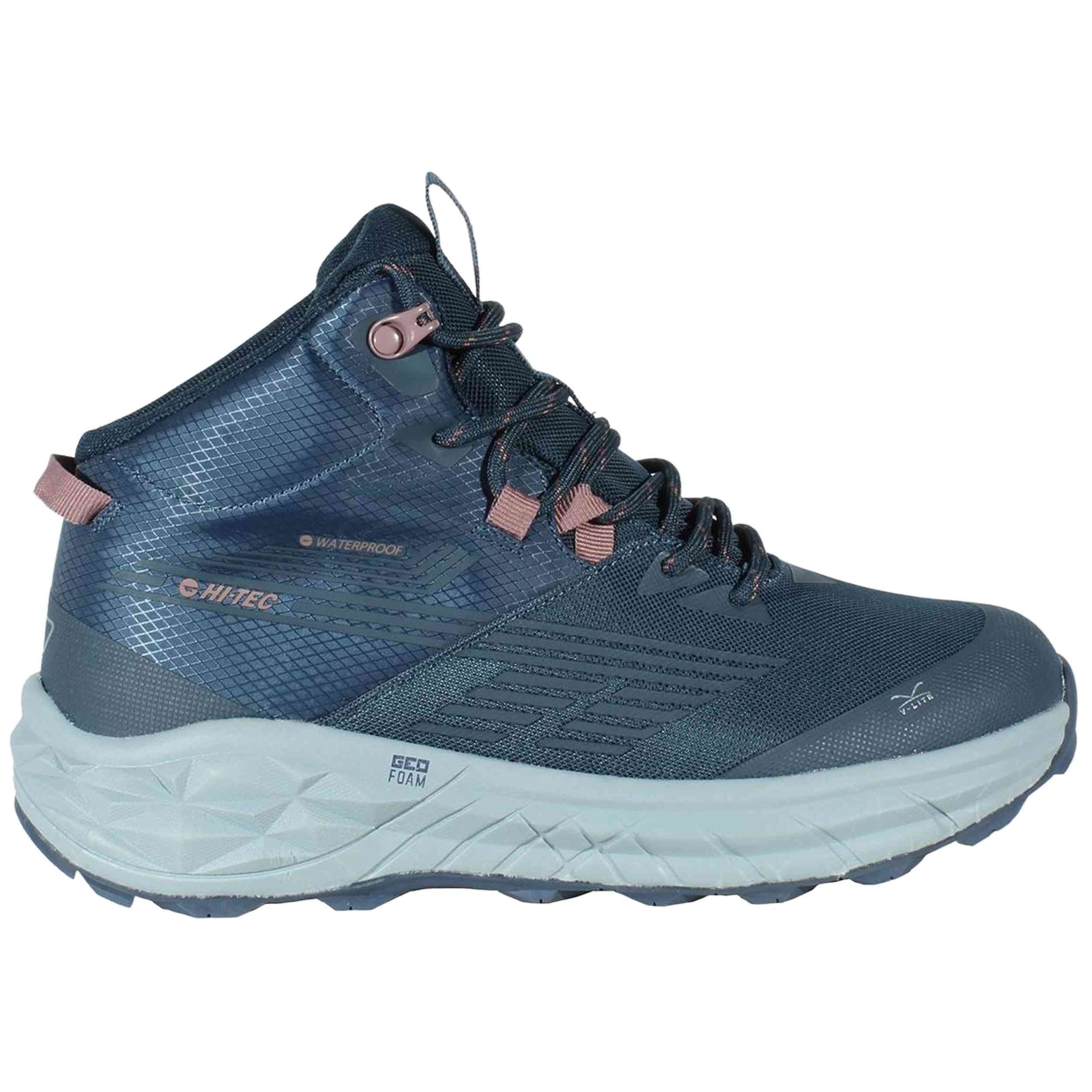 Botas Hi-Tec modelo Fuse Trail Mid Wp Women en color Azul