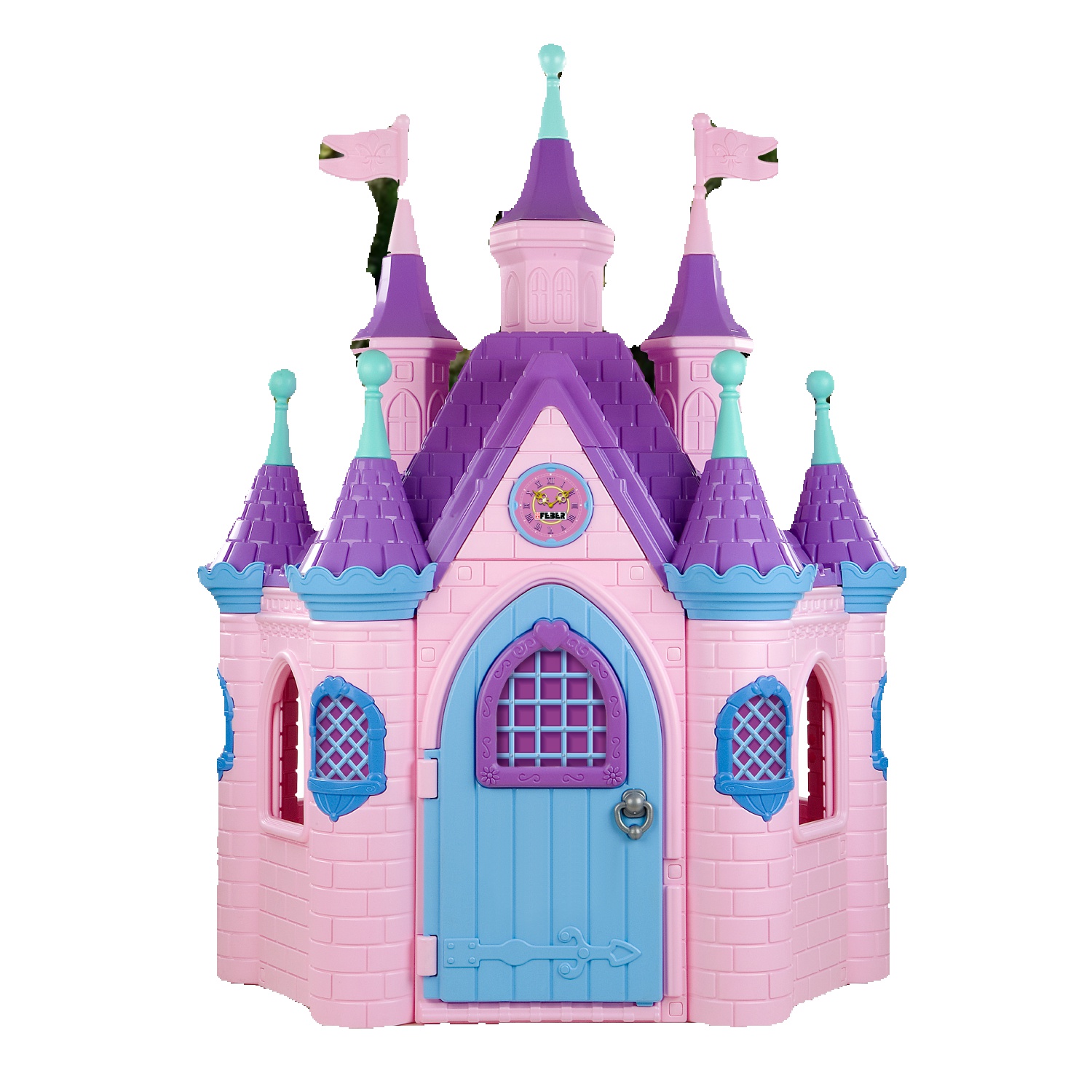 FEBER - Super Palace Palacio Infantil, Picaporte con Sonidos, Colores Luminosos y Resistentes a la Luz, Gran Resistencia y Fácil Montaje, Niños desde 3 hasta los 10 años, Famosa (800003254)